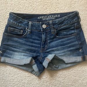 American Eagle “Shortie” Denim Shorts, Size: 2